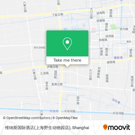 维纳斯国际酒店(上海野生动物园店) map