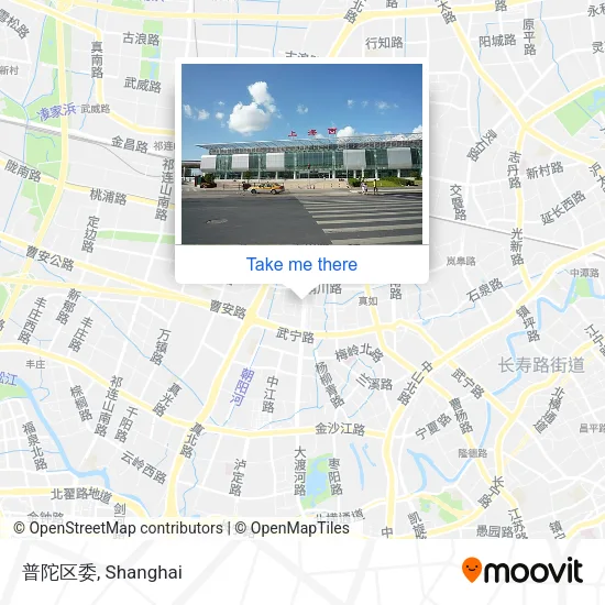 普陀区委 map