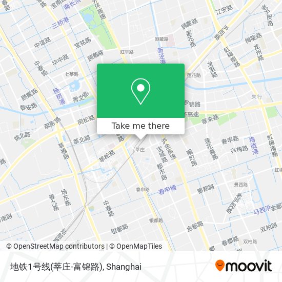 地铁1号线(莘庄-富锦路) map