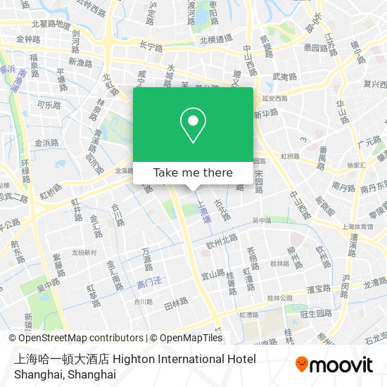上海哈一頓大酒店 Highton International Hotel Shanghai map