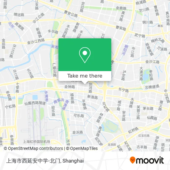 上海市西延安中学-北门 map