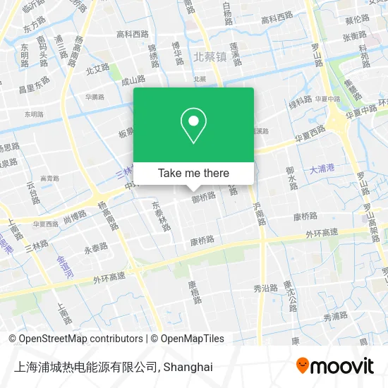 上海浦城热电能源有限公司 map