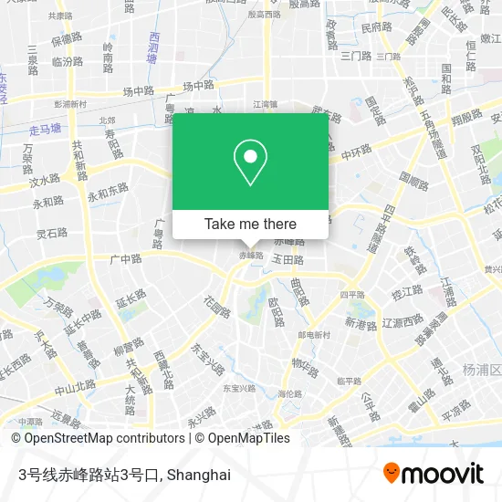 3号线赤峰路站3号口 map