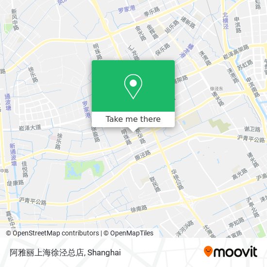 阿雅丽上海徐泾总店 map