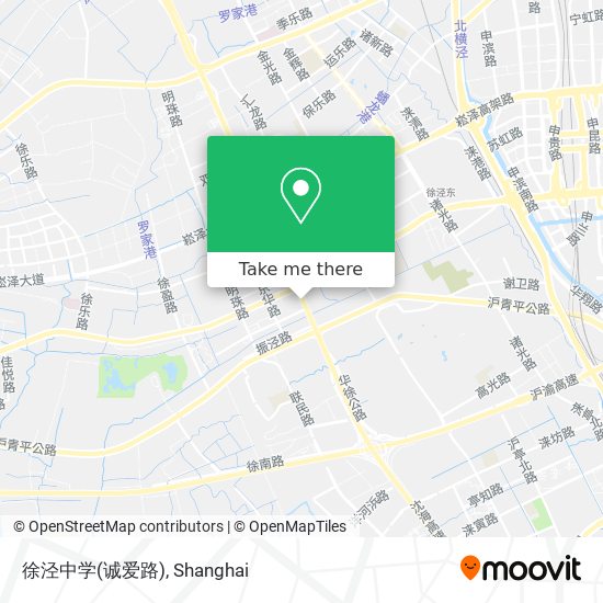 徐泾中学(诚爱路) map