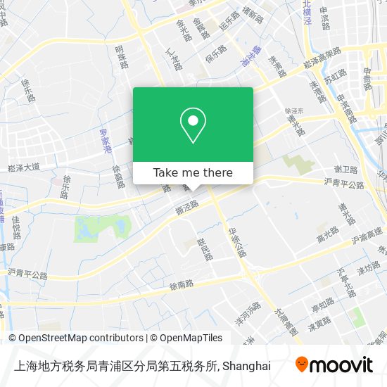 上海地方税务局青浦区分局第五税务所 map
