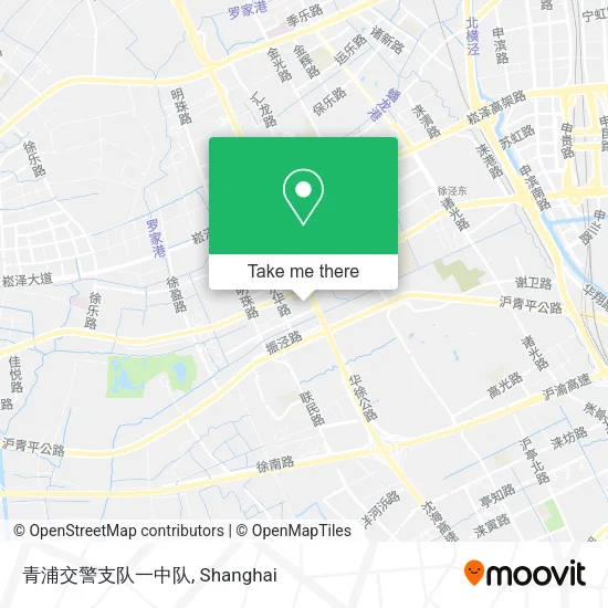 青浦交警支队一中队 map