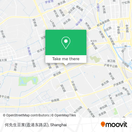 何先生豆浆(盈港东路店) map