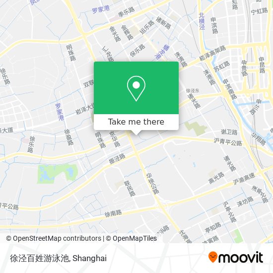 徐泾百姓游泳池 map