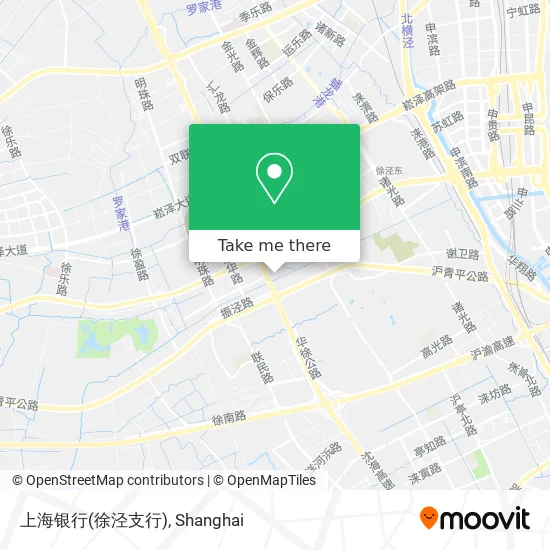 上海银行(徐泾支行) map