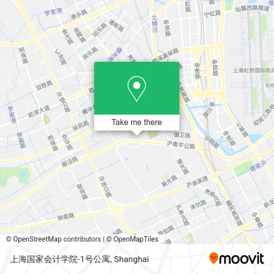 上海国家会计学院-1号公寓 map