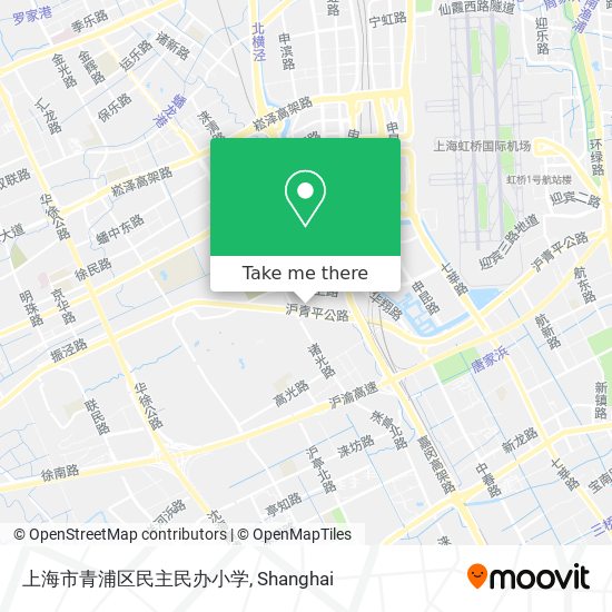 上海市青浦区民主民办小学 map