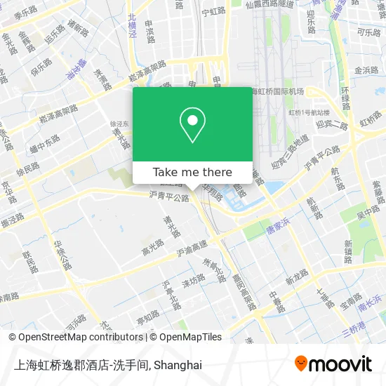 上海虹桥逸郡酒店-洗手间 map
