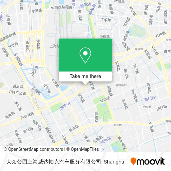 大众公园上海威达帕克汽车服务有限公司 map