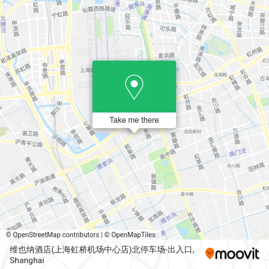 维也纳酒店(上海虹桥机场中心店)北停车场-出入口 map