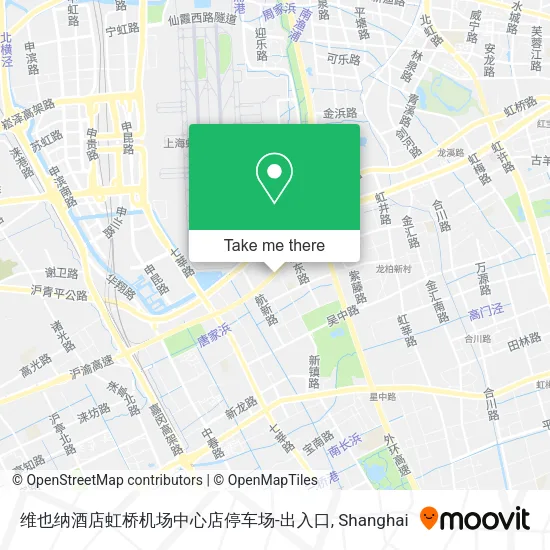 维也纳酒店虹桥机场中心店停车场-出入口 map