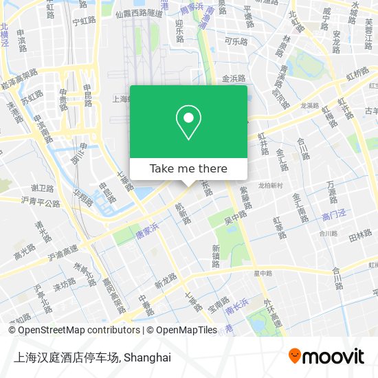 上海汉庭酒店停车场 map