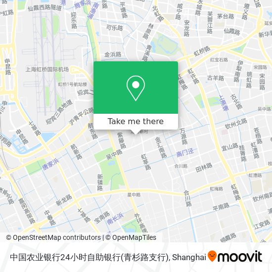 中国农业银行24小时自助银行(青杉路支行) map