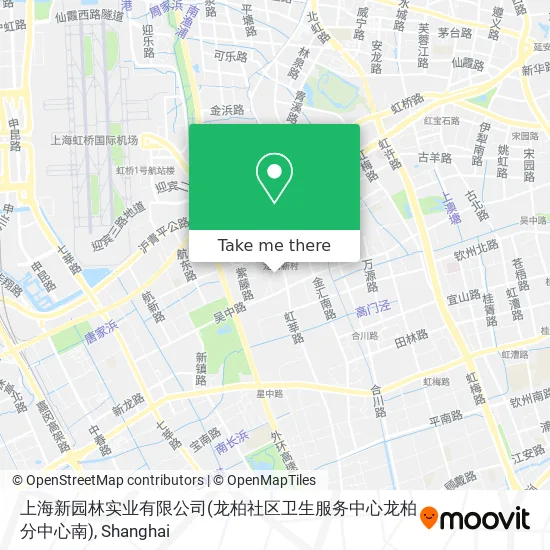 上海新园林实业有限公司(龙柏社区卫生服务中心龙柏分中心南) map