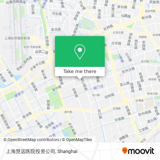 上海慧远医院投资公司 map