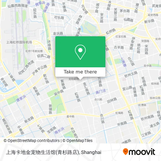 上海卡地金宠物生活馆(青杉路店) map