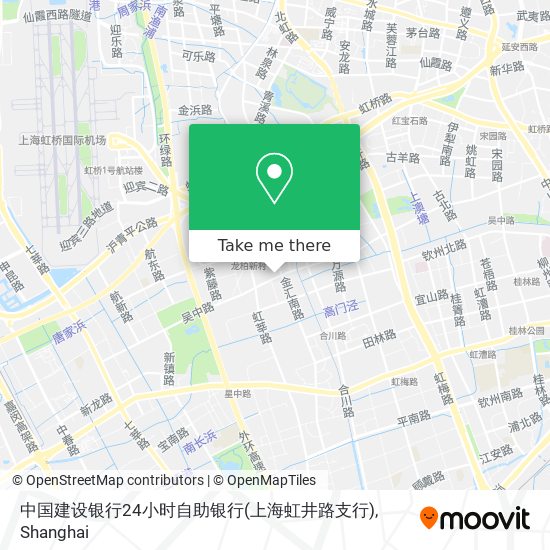 中国建设银行24小时自助银行(上海虹井路支行) map