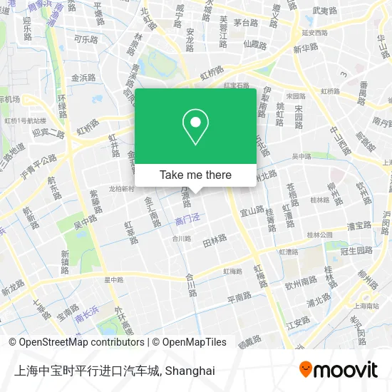 上海中宝时平行进口汽车城 map