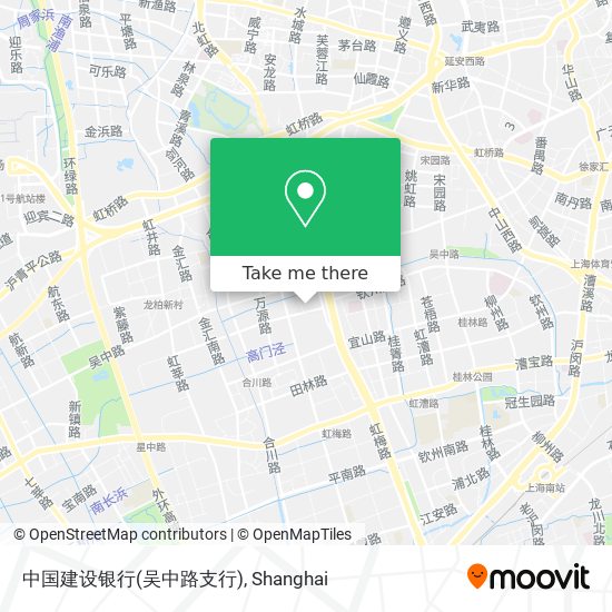 中国建设银行(吴中路支行) map