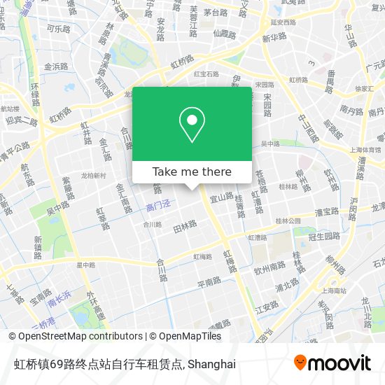虹桥镇69路终点站自行车租赁点 map