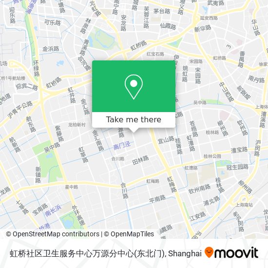 虹桥社区卫生服务中心万源分中心(东北门) map