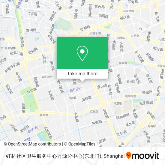 虹桥社区卫生服务中心万源分中心(东北门) map
