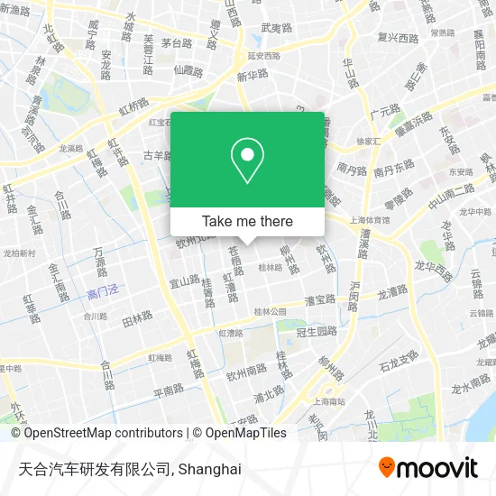 天合汽车研发有限公司 map
