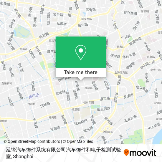 延锋汽车饰件系统有限公司汽车饰件和电子检测试验室 map