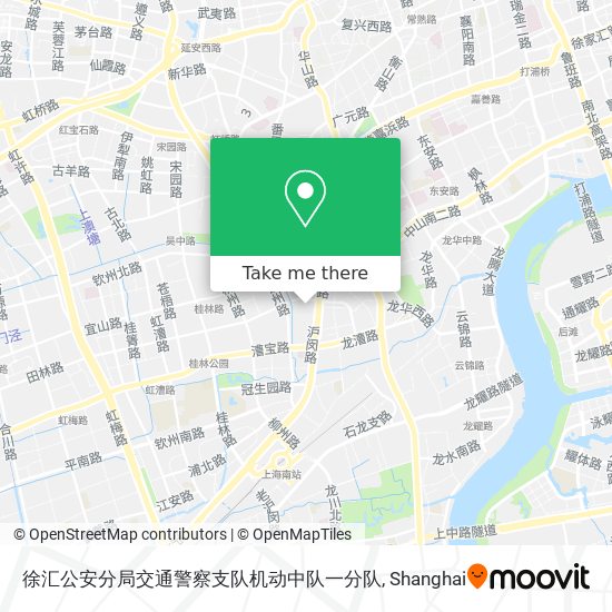 徐汇公安分局交通警察支队机动中队一分队 map