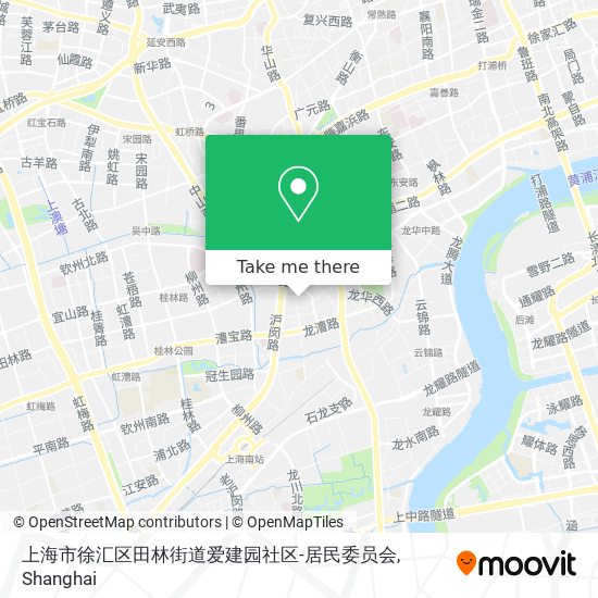 上海市徐汇区田林街道爱建园社区-居民委员会 map
