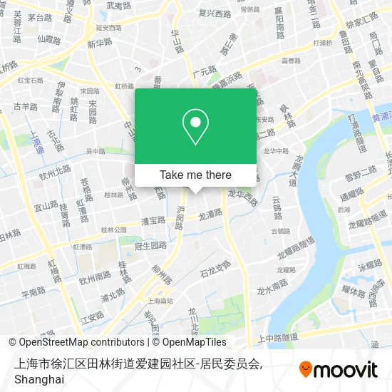 上海市徐汇区田林街道爱建园社区-居民委员会 map