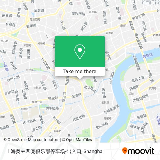 上海奥林匹克俱乐部停车场-出入口 map