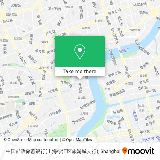 中国邮政储蓄银行(上海徐汇区旅游城支行) map