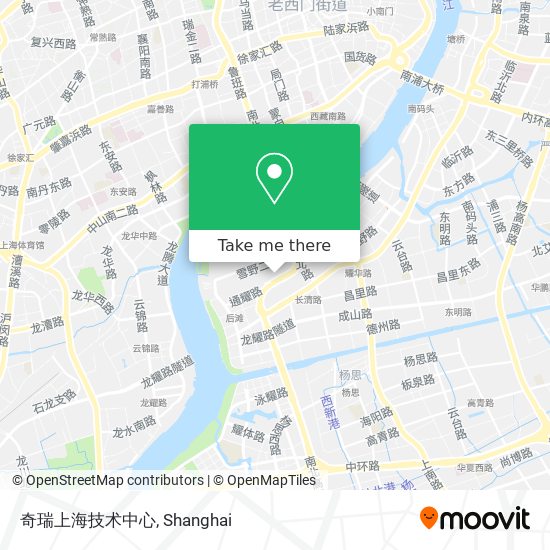 奇瑞上海技术中心 map