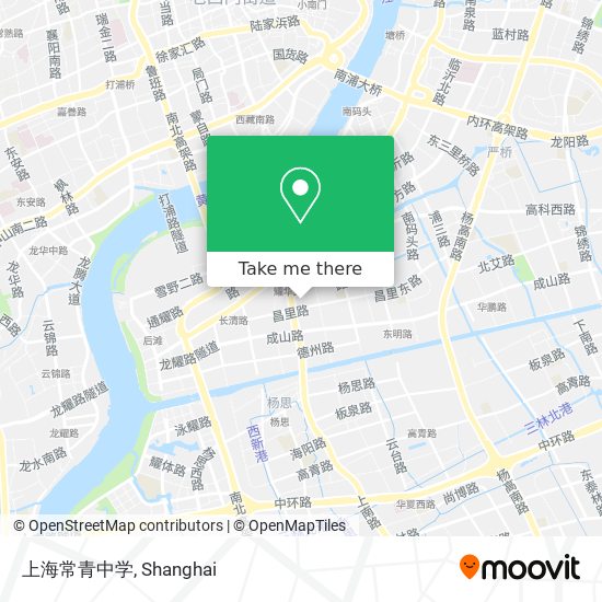 上海常青中学 map