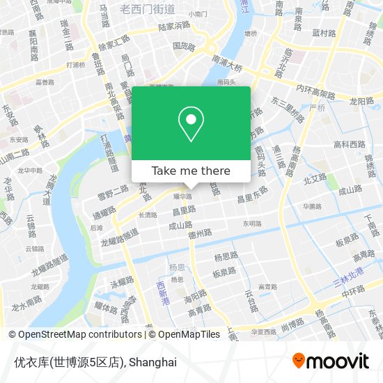 优衣库(世博源5区店) map