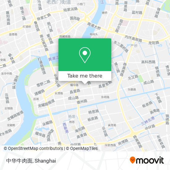 中华牛肉面 map