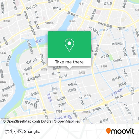 洪尚小区 map