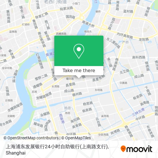 上海浦东发展银行24小时自助银行(上南路支行) map