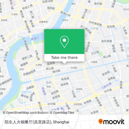 陌生人火锅餐厅(昌里路店) map