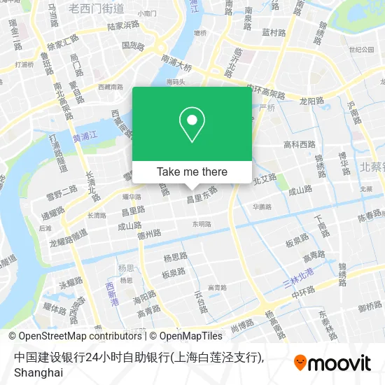 中国建设银行24小时自助银行(上海白莲泾支行) map
