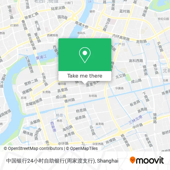 中国银行24小时自助银行(周家渡支行) map