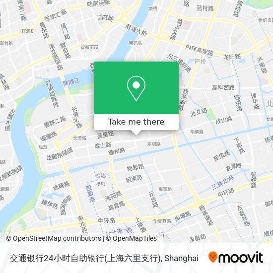 交通银行24小时自助银行(上海六里支行) map