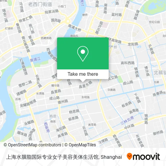 上海水胭脂国际专业女子美容美体生活馆 map