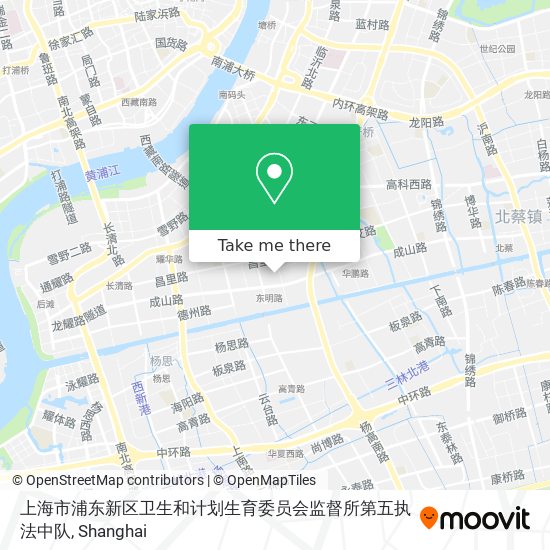 上海市浦东新区卫生和计划生育委员会监督所第五执法中队 map